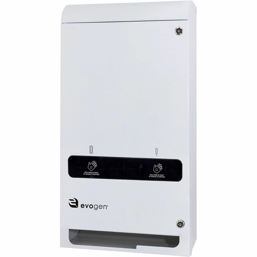 Hospeco Evogen EV3 No-Touch Menstrual Care Dual Vendor (EVNT3) - White - Metal - 1 Each