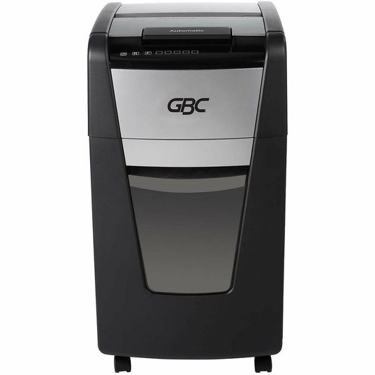 GBC AutoFeed+ Small Office Shredder, 230X, Super Cross-Cut, 230 Sheets - Continuous Shredder - Super Cross Cut - 10 Per Pass - for shredding Credit Card, Paper Clip, Staples, Paper - P-4 - 30 Minute Run Time - 16 gal Wastebin Capacity - Black