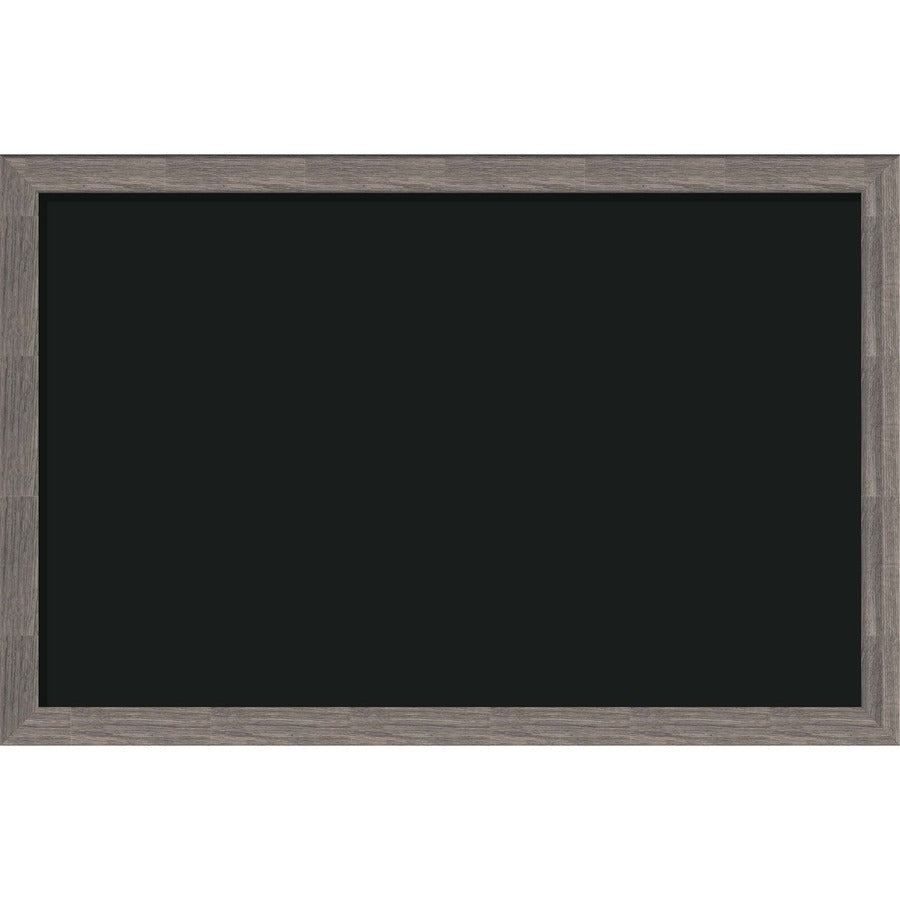 U Brands Magnetic Chalkboard - 36" (3 ft) Width x 24" (2 ft) Height - Decor Rustic Frame - Horizontal/Vertical - 1 Each