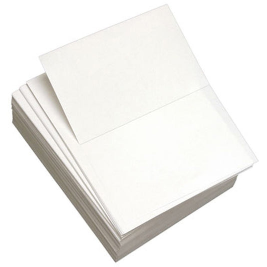 Lettermark Papers with Perforation at 5-1/2" - White - 92 Brightness - Letter - 8 1/2" x 11" - 20 lb Basis Weight - 75 g/m², Grammage - Sustainable Forestry Initiative (SFI) - ColorLok Technology, Micro Perforated, Acid-free - White - 2500 Sheets...