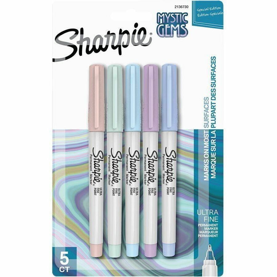 Sharpie Mystic Gems Permanent Markers - Multi Ink - 5 / Pack