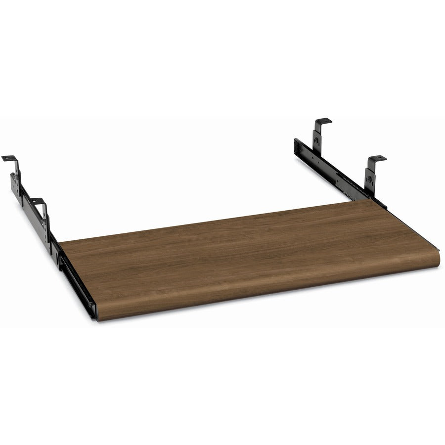 HON Laminate Keyboard Platform - Rectangle - 1.1" Height x 21.5" Width x 10" Depth - Radius Edge - Finish: Pinnacle Laminate - Scratch Resistant, Spill Resistant, Stain Resistant, Comfortable, Ball-bearing Suspension - For Keyboard - 1 Each
