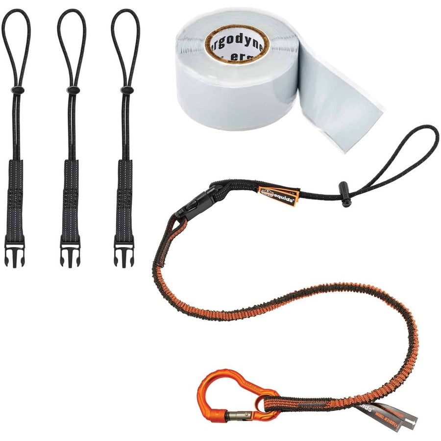 Ergodyne 3181 Tool Tethering Kit - 5lbs / 2.3kg - Anodized Aluminum Alloy, Polyester, Elastic - Multi - 1 Each