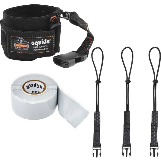 Ergodyne 3192 Wrist Lanyard Tethering Kit - 3lbs / 1.4kg - Elastic - Multi - 1 Each