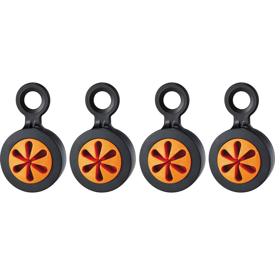 Ergodyne 3740 Hand Tool Attachment Trap - Slips (4-Pack) - 0.7" Height x 4" Width - Orange, Black - Acrylonitrile Butadiene Styrene (ABS) - 4 / Pack