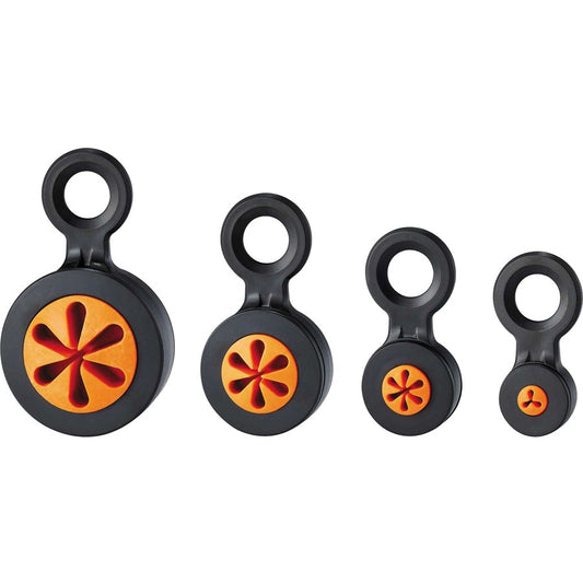 Ergodyne 3740 Hand Tool Attachment Trap - Slips (4-Pack) - 0.7" Height x 4" Width - Orange, Black - Acrylonitrile Butadiene Styrene (ABS) - 4 / Pack