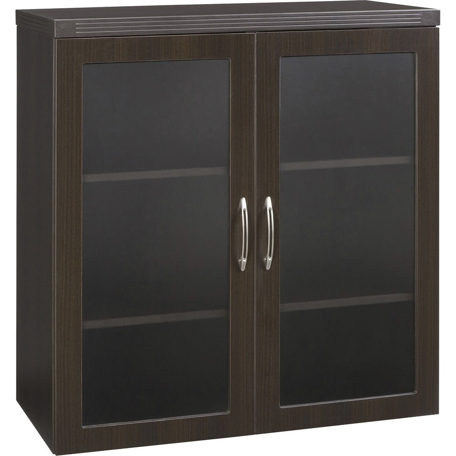 Safco Aberdeen Series Glass Display Cabinet - Rectangle - 37.4" Height x 17.9" Width0.7" Thickness Door, 36.8" Height x 34.6" Width x 16.5" Depth Interior Cabinet, 10.4" Height x 34.6" Width x 16.5" Depth Shelf, 39.3" Height x 36" Width x 18" Depth Cab...