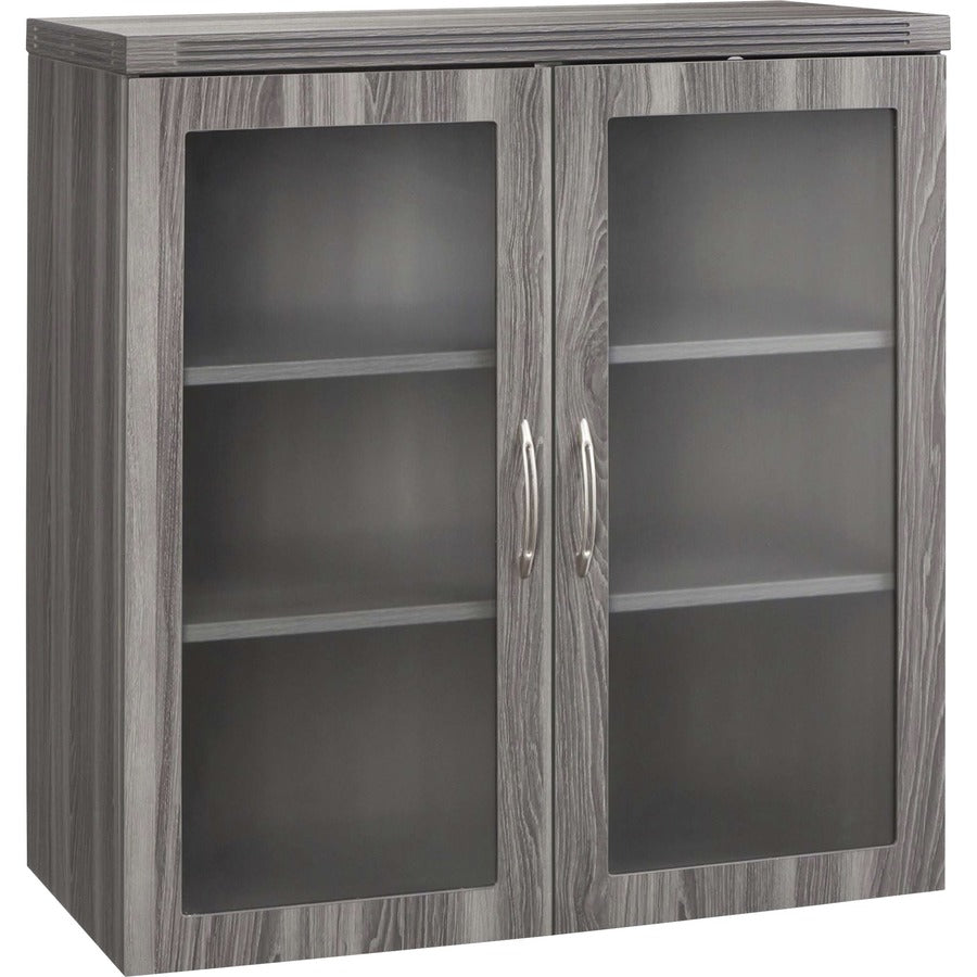 Safco Aberdeen Series Glass Display Cabinet - Rectangle - 37.4" Height x 17.9" Width0.7" Thickness Door, 36.8" Height x 34.6" Width x 16.5" Depth Interior Cabinet, 10.4" Height x 34.6" Width x 16.5" Depth Shelf, 39.3" Height x 36" Width x 18" Depth Cab...