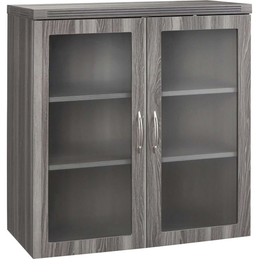 Safco Aberdeen Series Glass Display Cabinet - Rectangle - 37.4" Height x 17.9" Width0.7" Thickness Door, 36.8" Height x 34.6" Width x 16.5" Depth Interior Cabinet, 10.4" Height x 34.6" Width x 16.5" Depth Shelf, 39.3" Height x 36" Width x 18" Depth Cab...