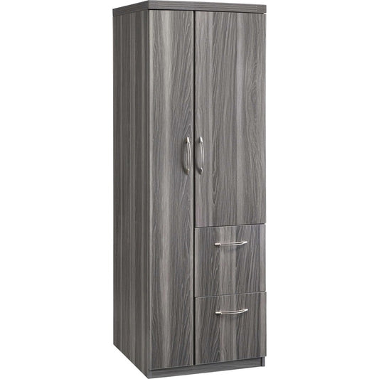 Safco Aberdeen Series Personal Storage Tower - 64.3" Height x 14.9" Width0.7" Thickness Door, 9.1" Height18.7" Depth Drawer, 62.2" Height x 22.6" Width x 22.7" Depth Interior Cabinet - Total Drawer(s): 2 - 2 Door(s) - 6 Shelve(s) - 6 Adjustable Shelf(v...