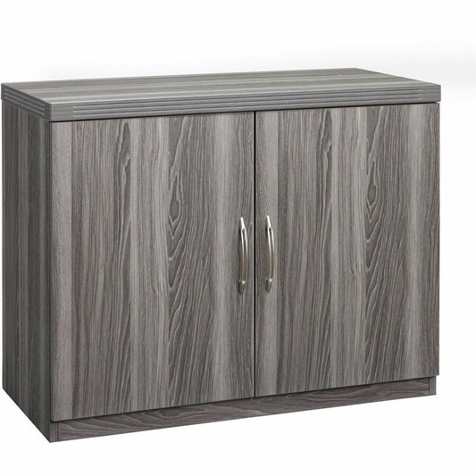Safco Aberdeen Series Storage Cabinet - 26.1" Height x 14.9" Width0.7" Thickness Door, 24.7" Height x 34.6" Width x 16.7" Depth Interior Cabinet, 29.5" Height x 36" Width x 18" Depth Cabinet - 2 Door(s) - 1 Shelve(s) - Material: Medium Density Fiberboa...