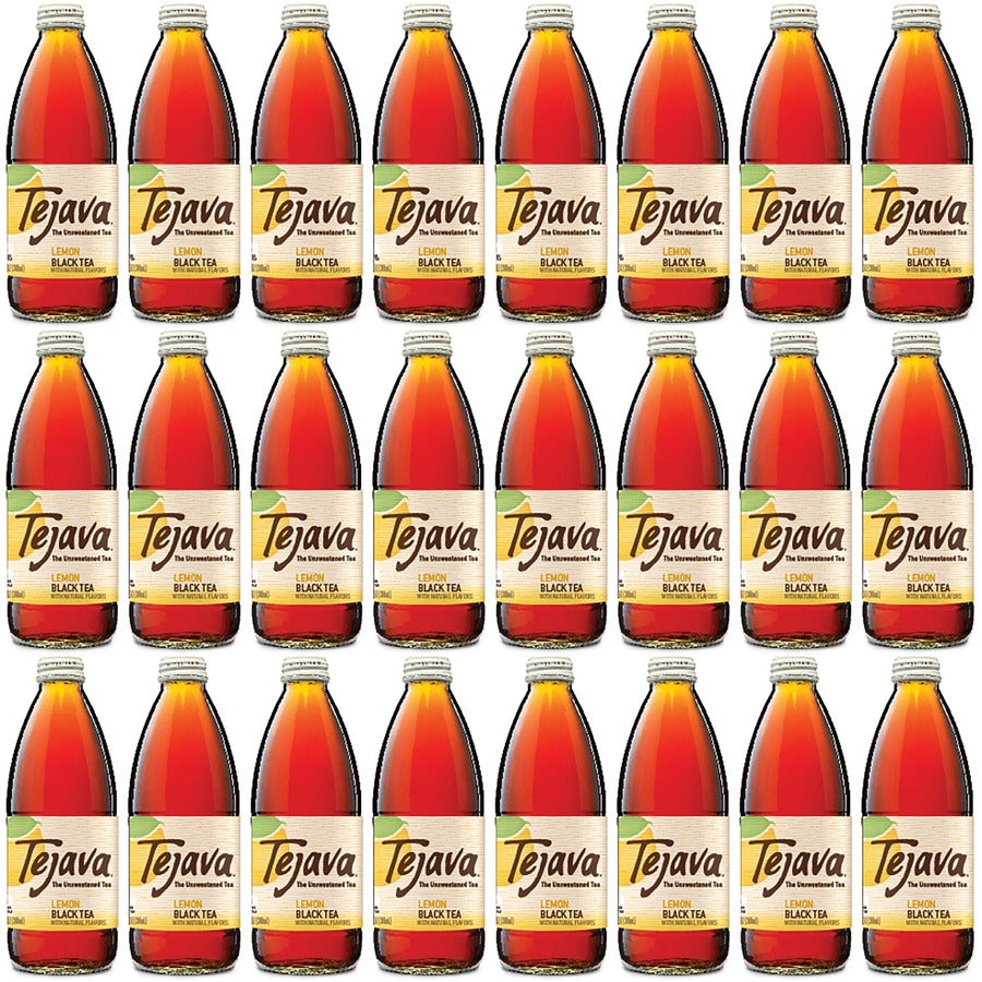 Tejava Lemon Black Tea Bottle - Black Tea - GMO Free - 24 / Carton
