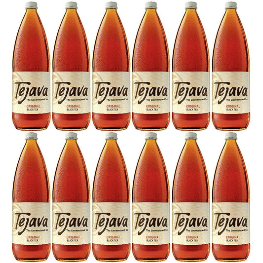 Tejava Original Black Tea Bottle - Black Tea - GMO Free - 12 / Carton
