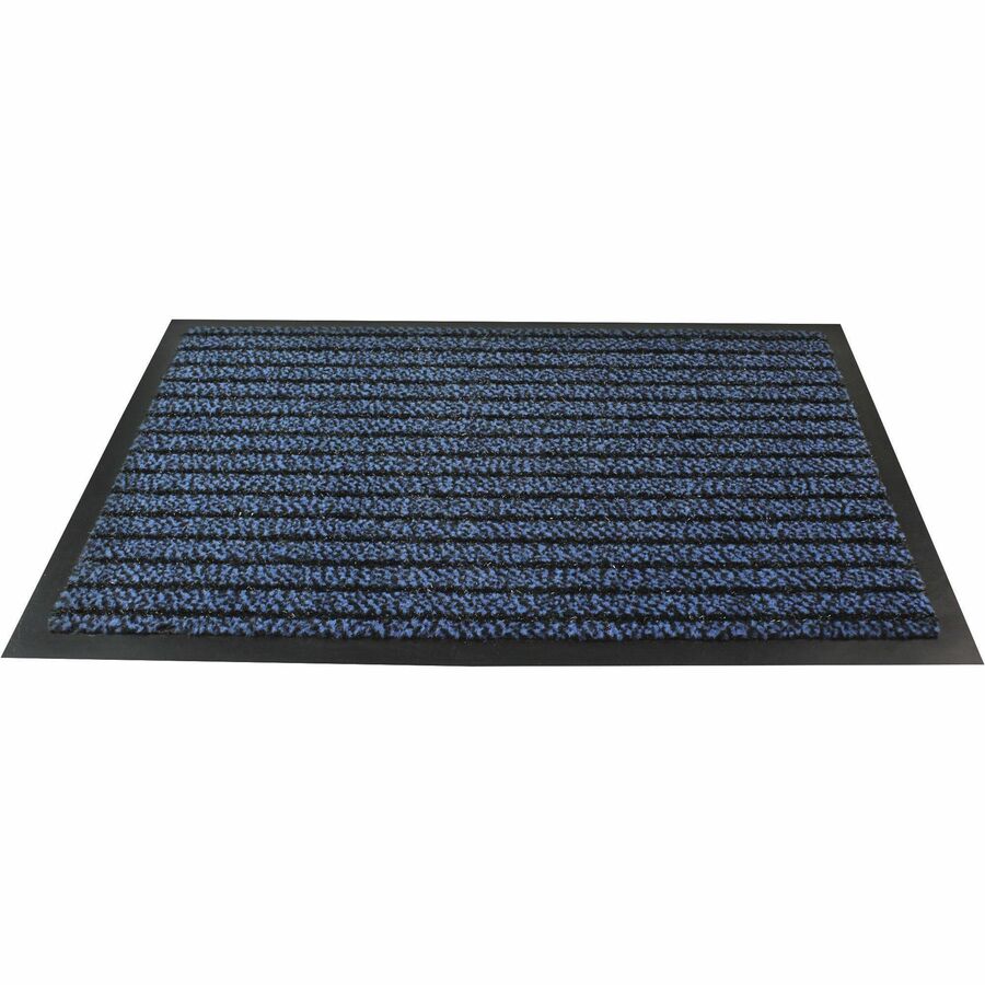 Floortex Doortex&reg, Ultimat Blue Door Mat - 24" x 32" - 32" Length x 24" Width x 0.250" Depth x 0.250" Thickness - Rectangular - Polypropylene, Fiber, Vinyl - Blue - 1 Each - TAA Compliant