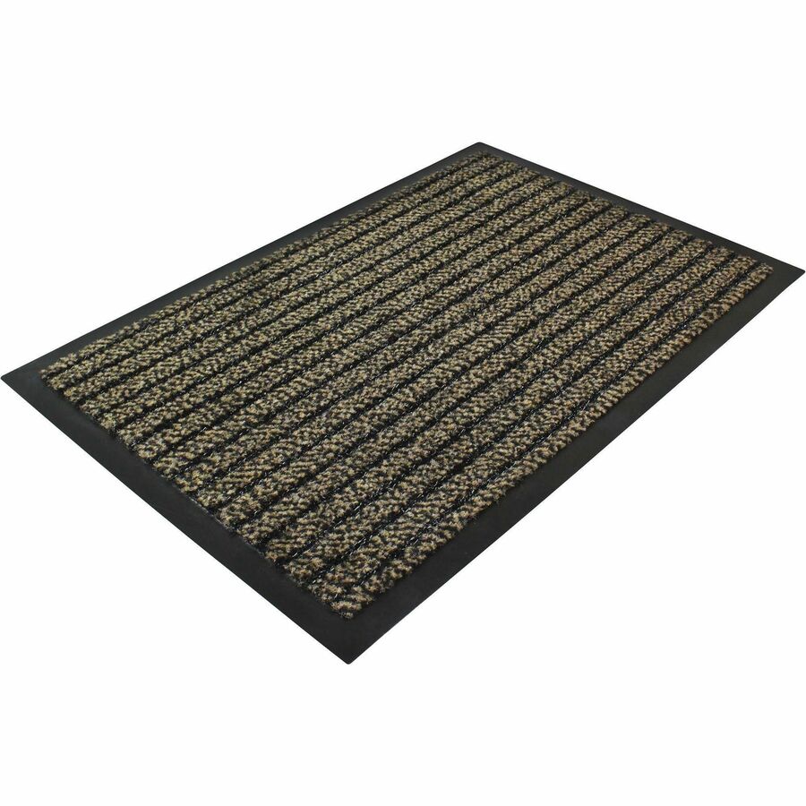 Floortex Doortex&reg, Ultimat Brown Door Mat - 24" x 32" - 32" Length x 24" Width x 0.250" Depth x 0.250" Thickness - Rectangular - Polypropylene, Fiber, Vinyl - Brown - 1 Each - TAA Compliant