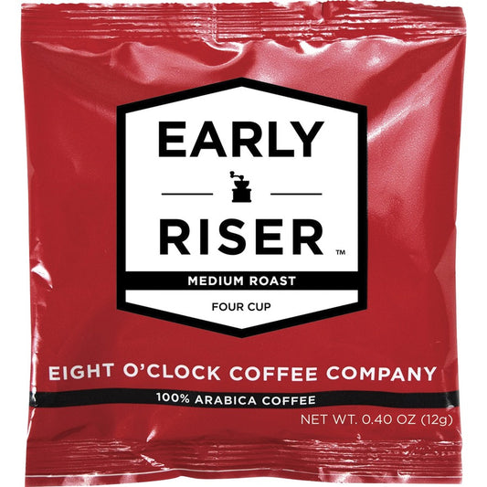 Eight O'Clock Pouch Early Riser Coffee - Regular - Pouch - Arabica - 100 / Carton