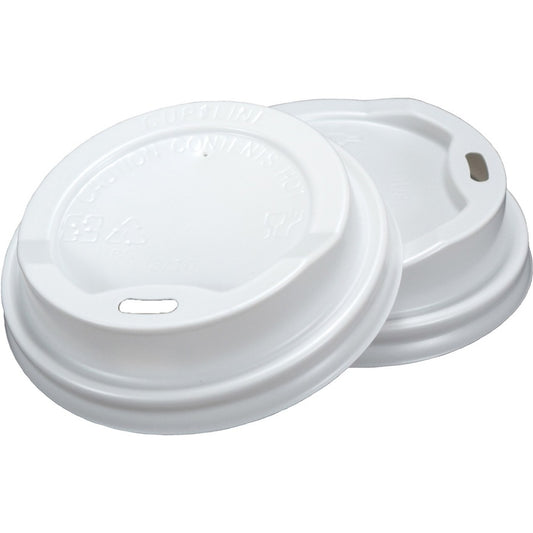 RDI Oval Slot Cup Lids - Round - White - 1000 / Carton