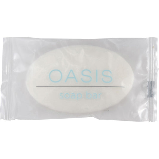 OASIS Soap Bars - Bergamot Oil, Yuzu Fruit Scent - 0.46 oz - Bath, Hotel, Skin - White - 1000 / Carton