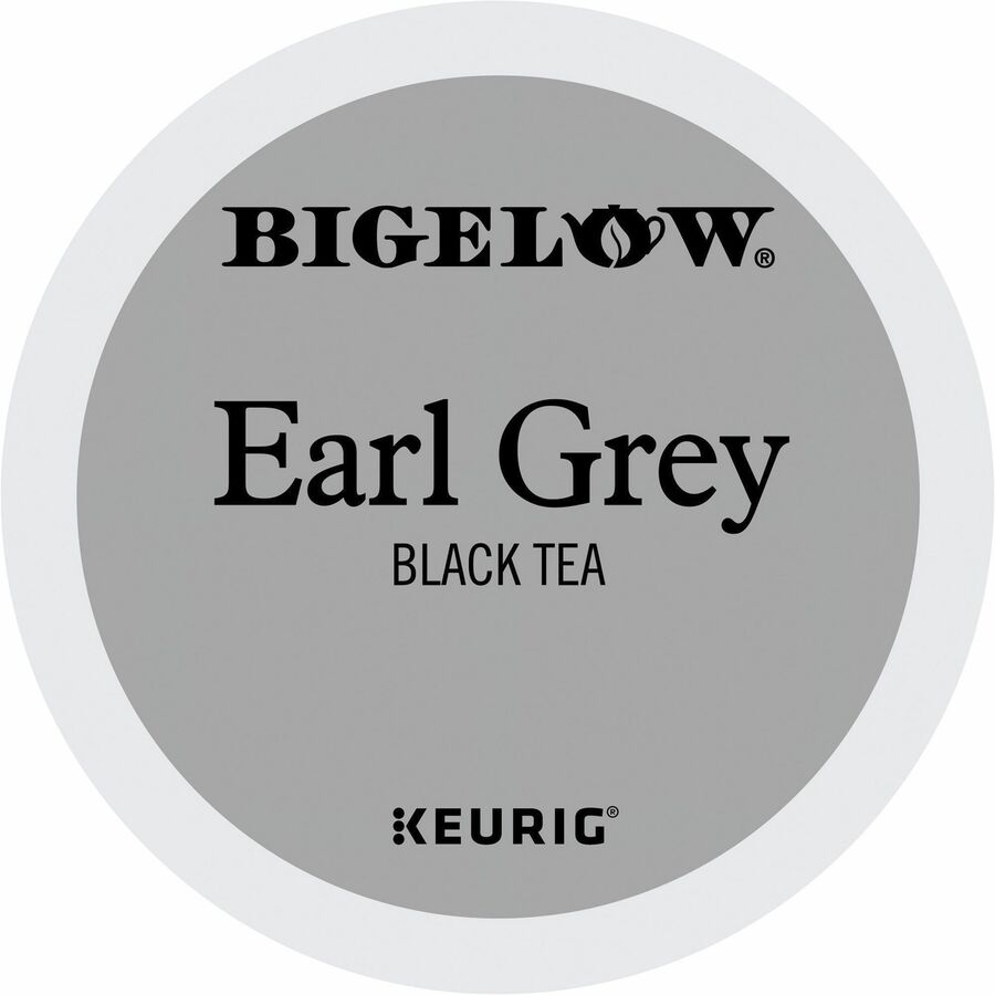 Bigelow&reg, Earl Grey Black Tea K-Cup - Black Tea - Caffeinated - 24 / Box