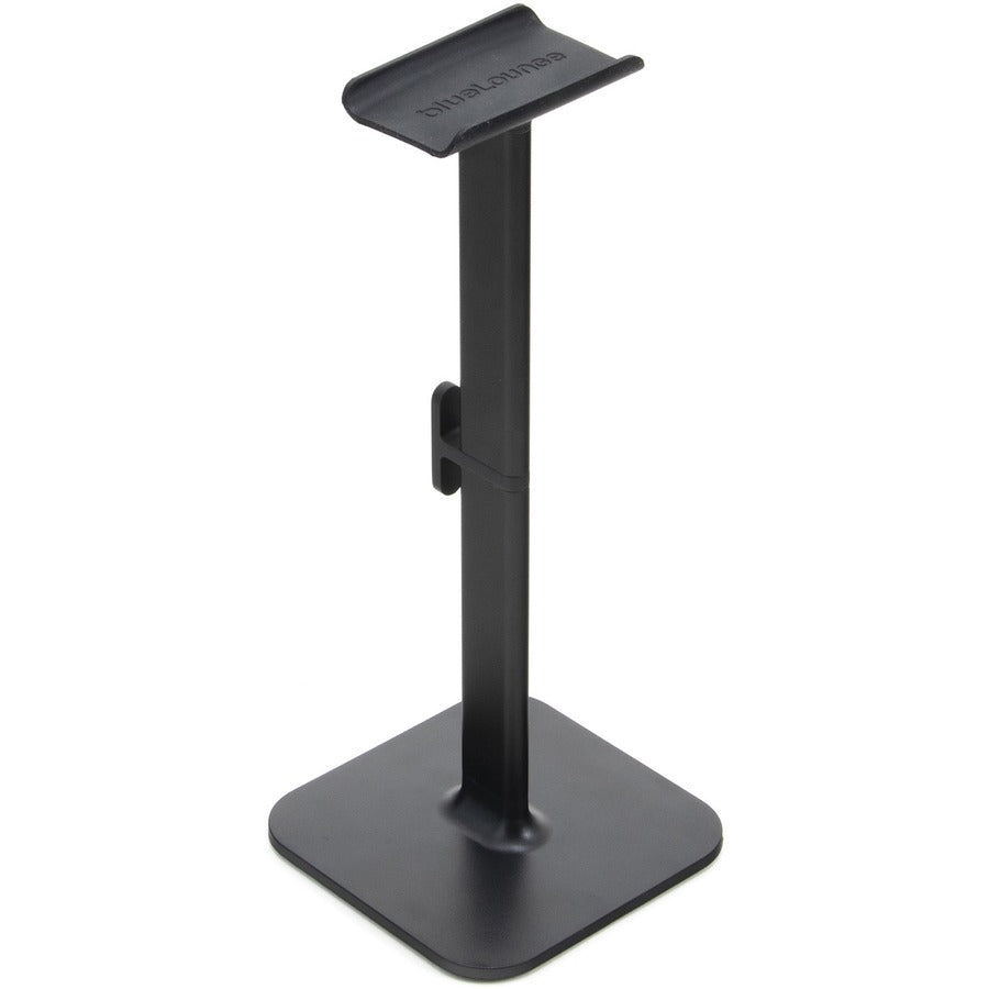 Bluelounge Posto 2.0 Headphone Stand - 10" Height x 4.01" Width - Desktop, Desk - Aircraft Aluminum, Plastic - Black