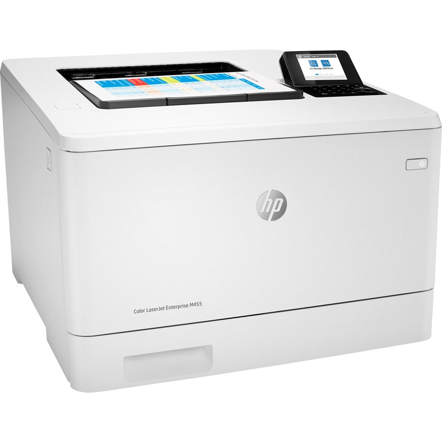 HP LaserJet Enterprise M455dn Desktop Laser Printer - Color - 27 ppm Mono / 27 ppm Color - 600 x 600 dpi Print - Automatic Duplex Print - 300 Sheets Input - Ethernet - 55000 Pages Duty Cycle - Plain Paper Print - Gigabit Ethernet - USB