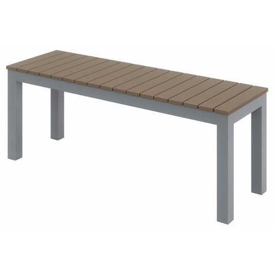 KFI Mocha Indoor/Outdoor Furniture - Synthetic Polymer Seat Material - Aluminum Frame Material - Mocha - 1 Each