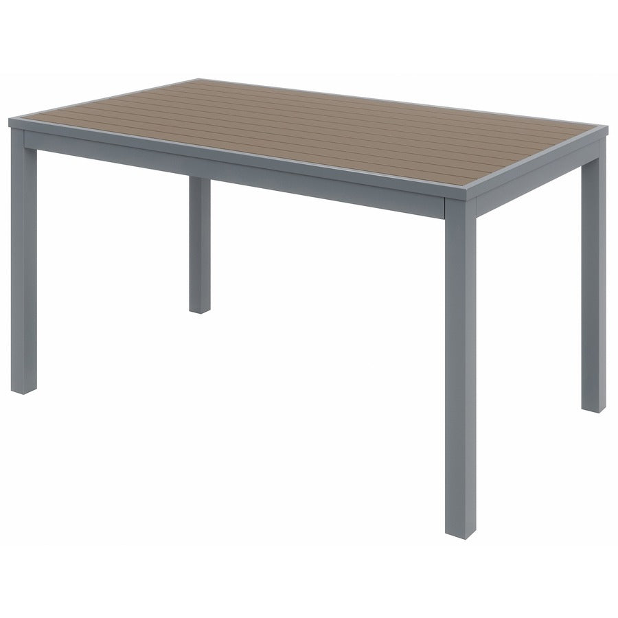 KFI Mocha Indoor/Outdoor Furniture - Rectangle - 29" Height x 32" Width x 55" Depth - Mocha Table Top - 1 Each