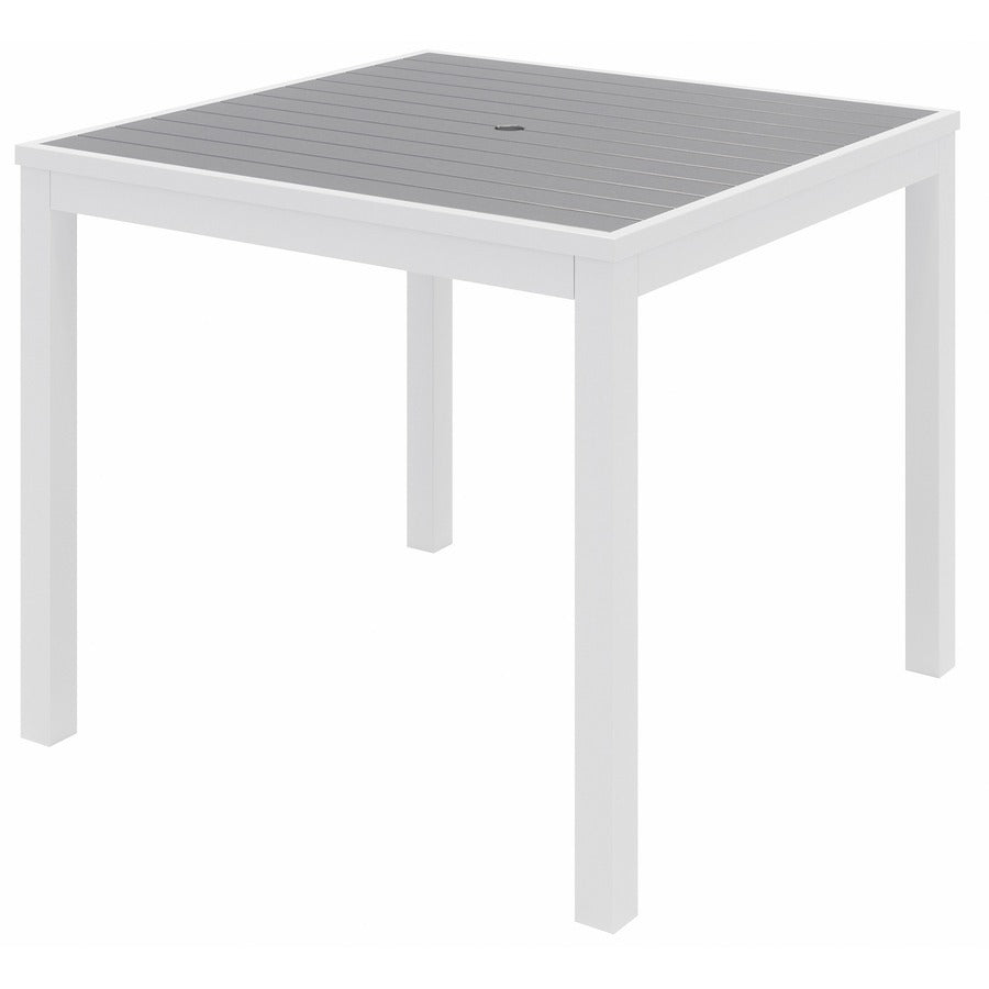 KFI Gray Indoor/Outdoor Furniture - Square - 29" Height x 35" Width x 35" Depth - Gray Table Top - 1 Each