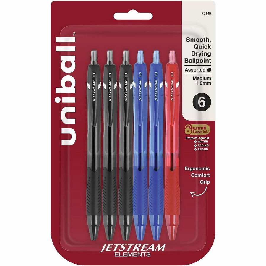 uniball™, Jetstream Elements Ballpoint Pen - Multi Ink - 6 / Pack