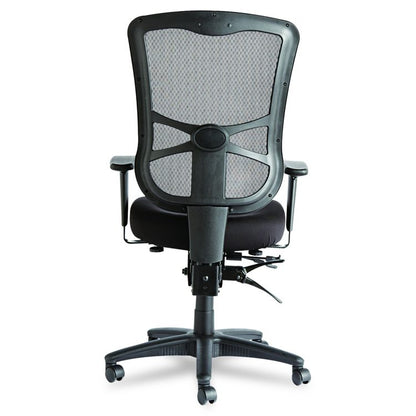 Alera Elusion Series Mesh High-Back Multifunction Chair, Supports Up to 275 lb, 17.2" to 20.6" Seat Height, Black
