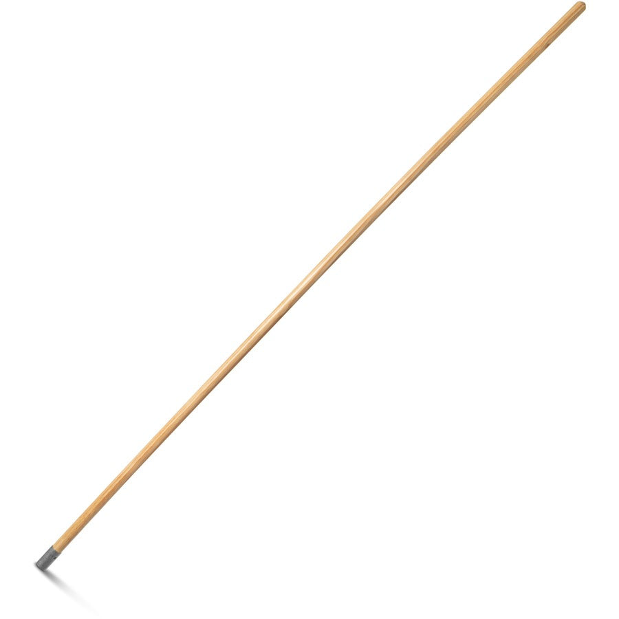 Genuine Joe Screw Mop Replacement Handle - 60" Length x 0.94" Diameter - Natural - Hardwood, Metal - 1 Each