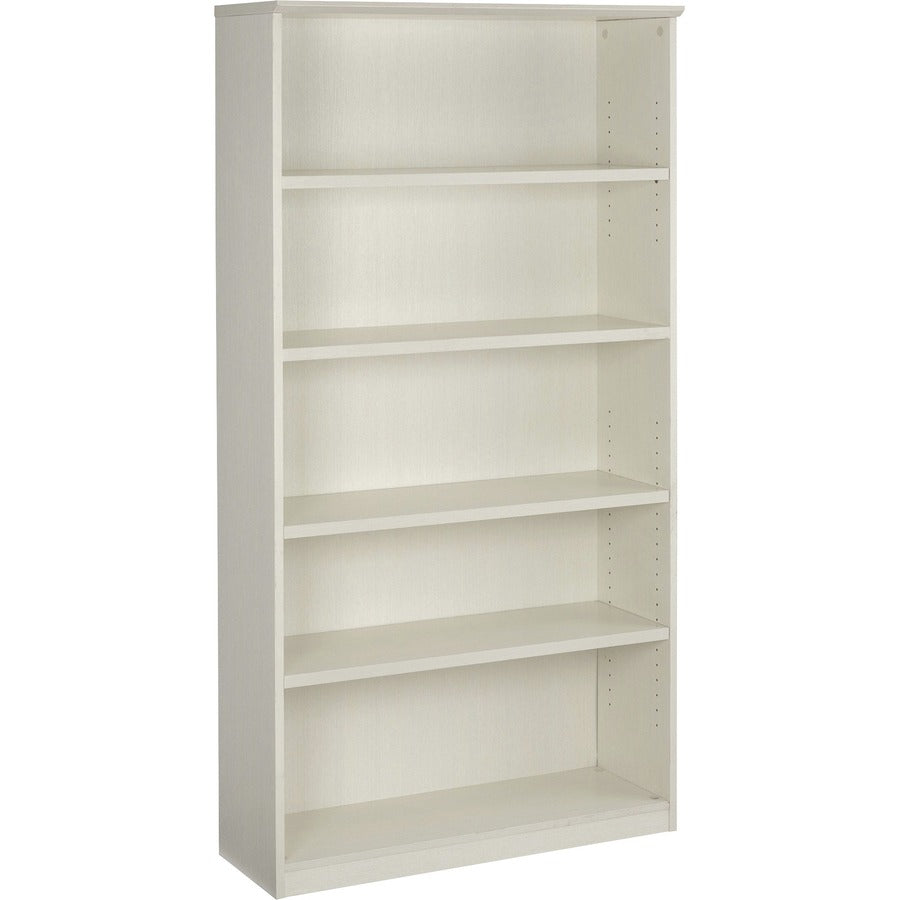 Safco Medina Textured Sea Salt Laminate Unit - 1" Thickness Shelf, 68" Height x 36" Width x 13" Depth Bookshelf - 5 Shelve(s) - Beveled Edge - Material: Medium Density Fiberboard (MDF) - Finish: Mocha Laminate - Durable - For Office - 1 Each