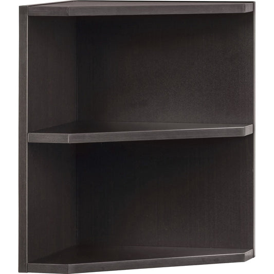 Safco Medina Mocha Laminate Office Unit - 20" Height x 15" Width x 15" Depth - 2 Shelve(s) - Beveled Edge - Material: Medium Density Fiberboard (MDF), Laminate - Finish: Mocha - Durable - For Office, Home Office - 1 Each