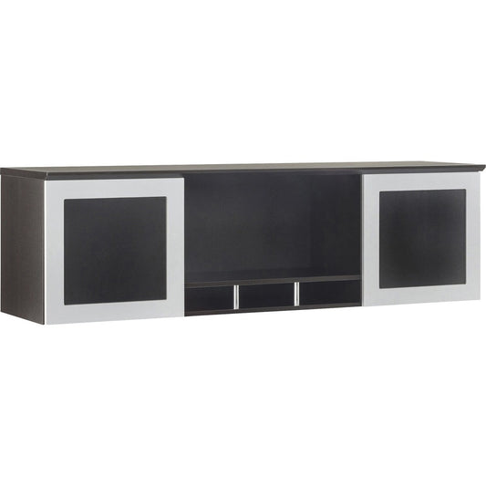 Safco Medina Mocha Laminate Office Unit - 18.3" Height x 72" Width x 15" Depth - 2 Door(s) - 4 Shelve(s) - Beveled Edge - Material: Medium Density Fiberboard (MDF), Laminate - Finish: Mocha - Durable, Handle - For Office, Home Office - 1 Each