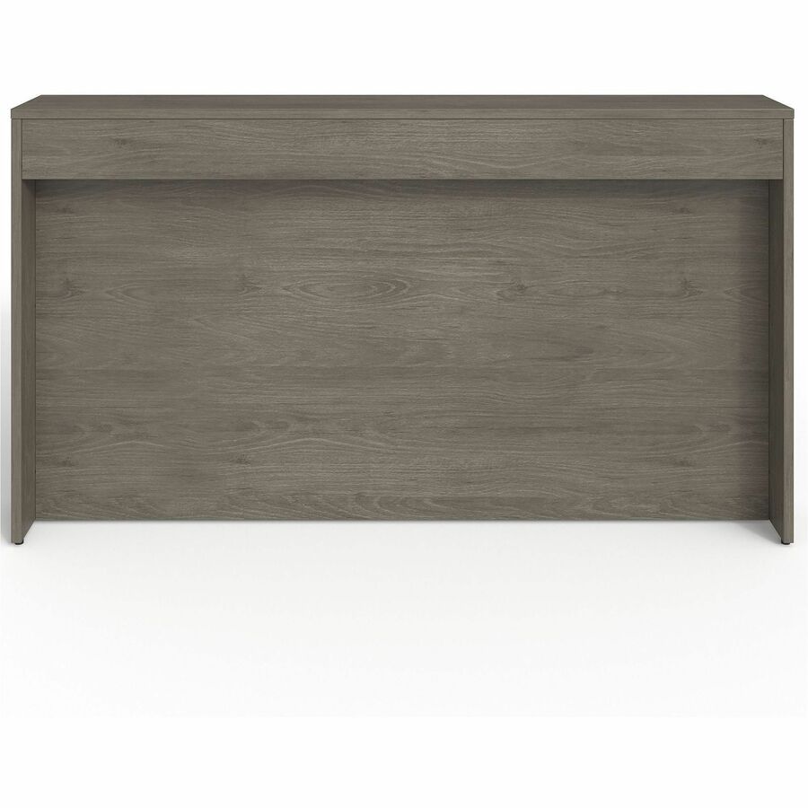 Lorell Prominence 2.0 Reception Desk Counter - Rectangle - 12" Height x 74.3" Width x 11.9" Depth, 1" Thickness Table Top - Band Edge - Material: Particleboard, Thermofused Laminate (TFL) - Finish: Gray Elm, Thermofused Melamine (TFM), Thermofused Lami...
