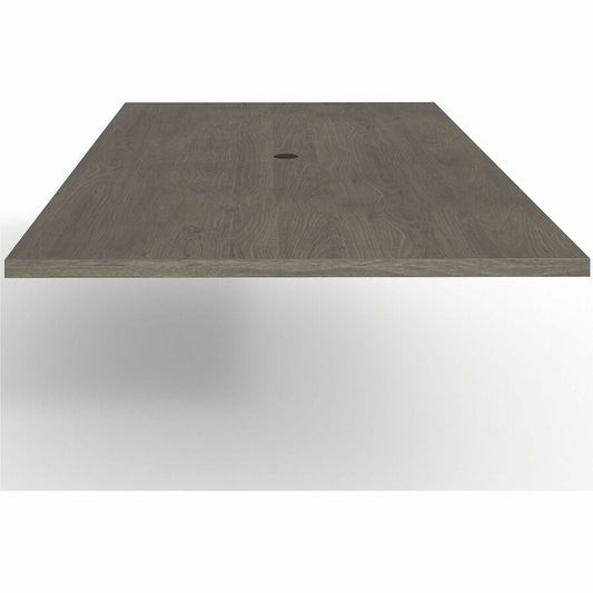 Lorell Prominence 2.0 Rectangular Conference Tabletop - Rectangle - 96" Width x 48" Depth, x 1.5" Thickness Top - Material: Particleboard - Finish: Gray Elm - Laminated, Durable, Mar Resistant, Burn Resistant, Impact Resistant, Sturdy, Edge Banding, Gr...