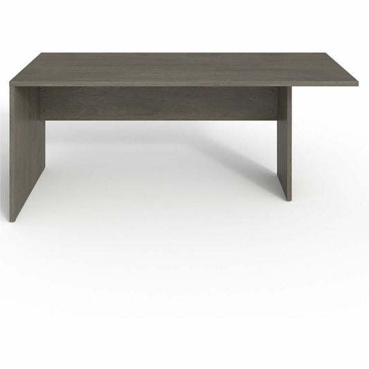 Lorell Prominence 2.0 Peninsula Desk - 29" Height x 72" Width x 30" Depth, 1" Thickness Top - Material: Particleboard, Thermofused Melamine (TFM) - Finish: Gray Elm - Laminated, Durable, Mar Resistant, Burn Resistant, Impact Resistant, Edge Banding, Mo...