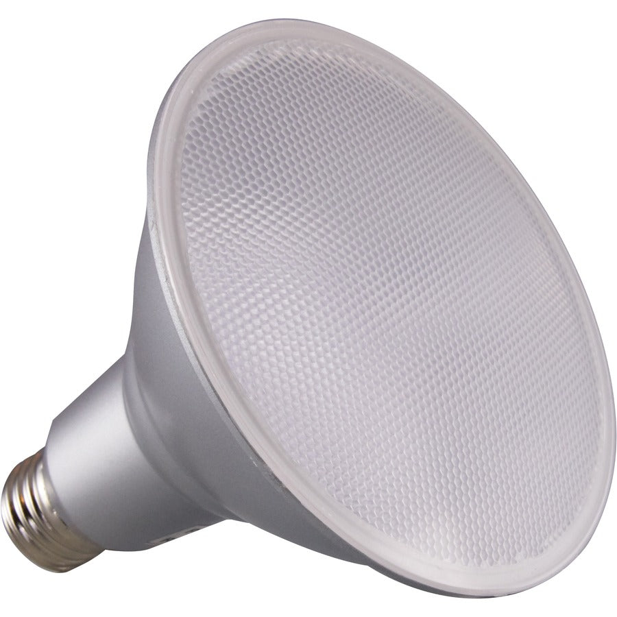 Satco 15W PAR38 3000K LED Bulb - 15 W - 90 W Incandescent Equivalent Wattage - 120 V AC - 1200 lm - Parabolic Reflector - PAR38 Size - Clear - Warm White Light Color - E26 Base - 25000 Hour - 3000&deg, K Color Temperature - 90 CRI - 40&deg, Beam Angle...