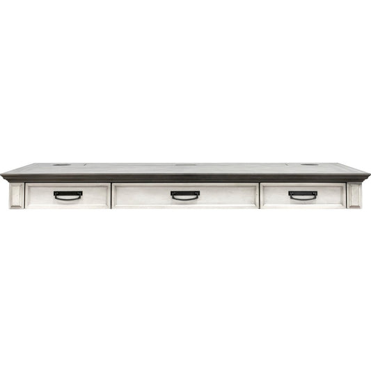 Martin Hartford Sit/Stand Desktop - Rectangle - 45" Height x 60" Width x 28" Depth - Total Drawer(s): 3 - 1 Shelve(s) - Material: Wood Grain, Veneer - Finish: Vintage Linen - 1 Each