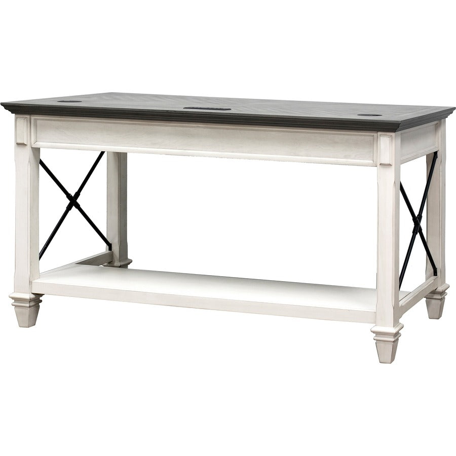 Martin Hartford Writing Desk - Rectangle - 31" Height x 60" Width x 28" Depth - Total Drawer(s): 3 - Material: Wood Grain, Veneer - Finish: Vintage Linen - 1 Each
