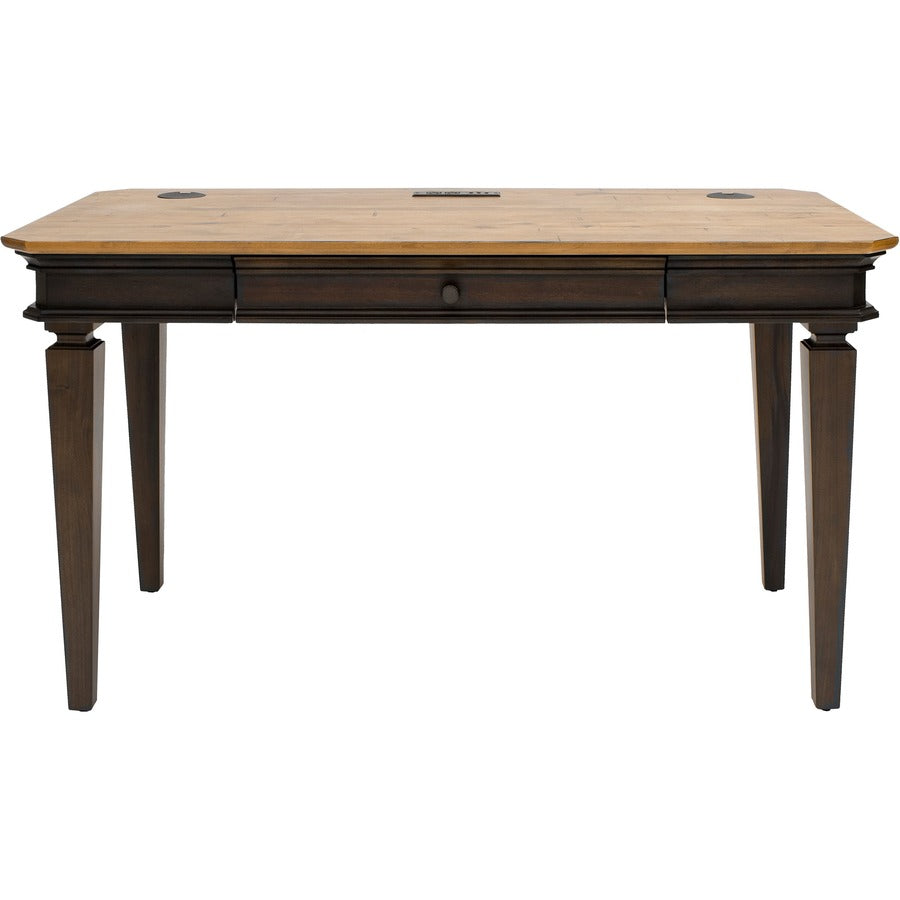 Martin Sonoma Writing Desk - Rectangle - 30" Height x 54" Width x 28" Depth - Material: Wood Veneer - Finish: Dark Roast - 1 Each