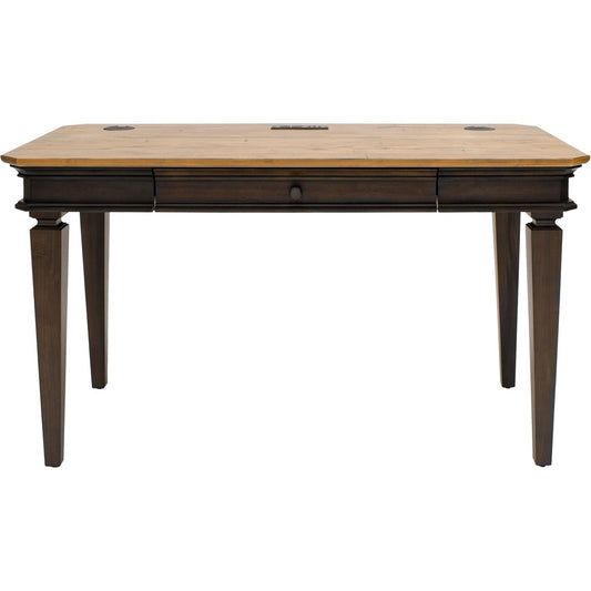 Martin Sonoma Writing Desk - Rectangle - 30" Height x 54" Width x 28" Depth - Material: Wood Veneer - Finish: Dark Roast - 1 Each
