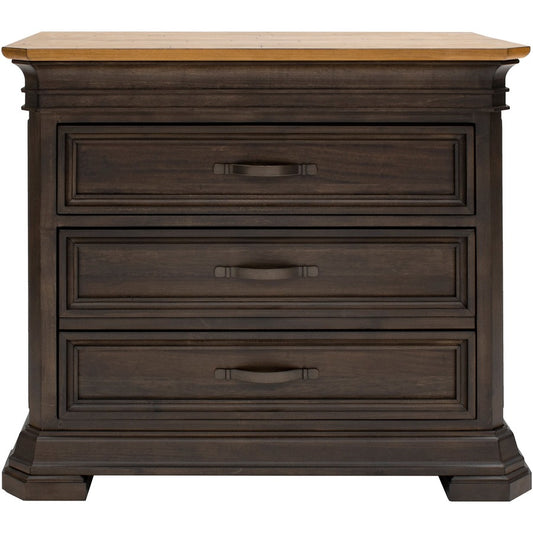 Martin Sonoma Lateral File - 30" Height x 36" Width x 22" Depth - Total Drawer(s): 2 - Material: Solid Wood - Finish: Dark Roast - 1 Each
