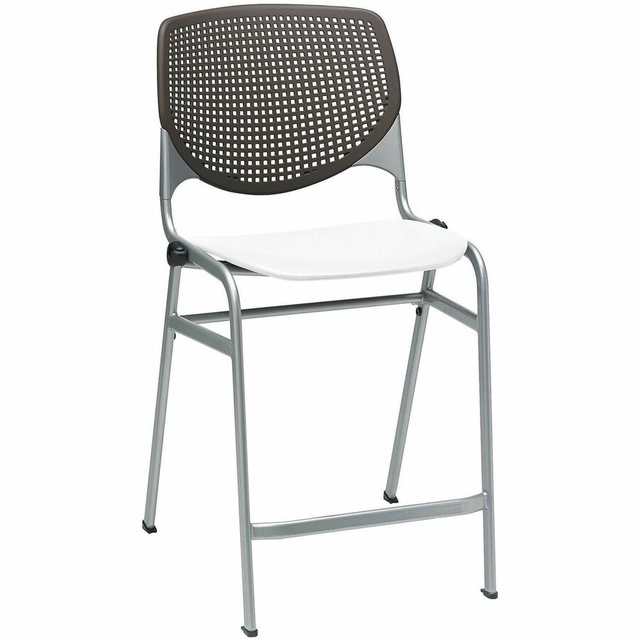 KFI Seating Bar Stool - Brownstone, White - 1 Each