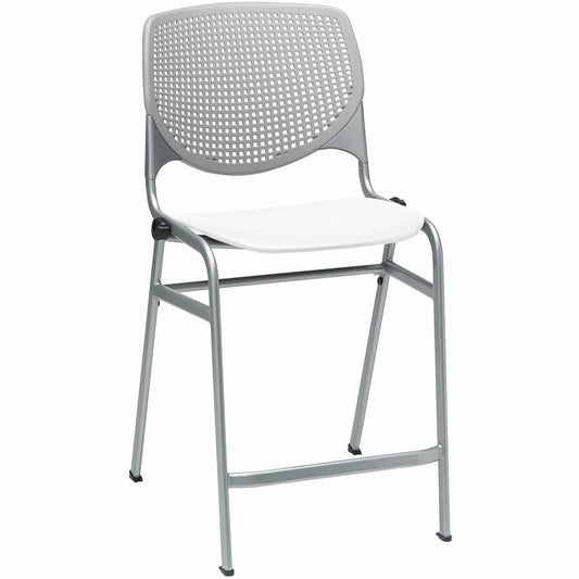 KFI Seating Bar Stool - Light Gray, White - 1 Each