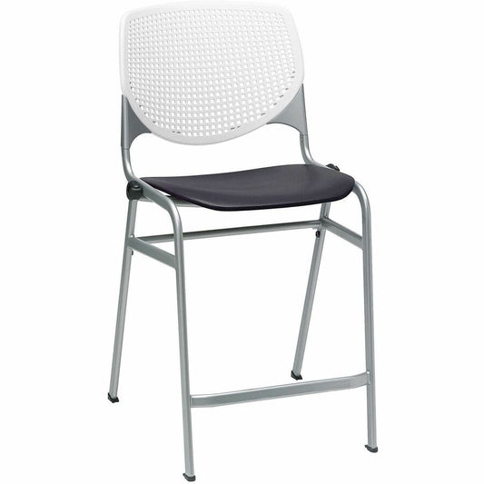 KFI Seating Bar Stool - White, Black - 1 Each
