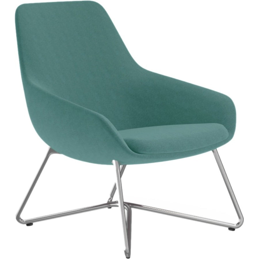 9 to 5 Seating W-shaped Base Lilly Lounge Chair - Cloud Seat Color - Fabric, Foam Seat Material - Cloud Back Color - Fabric, Foam Back Material - W Leg Base - 1 Each