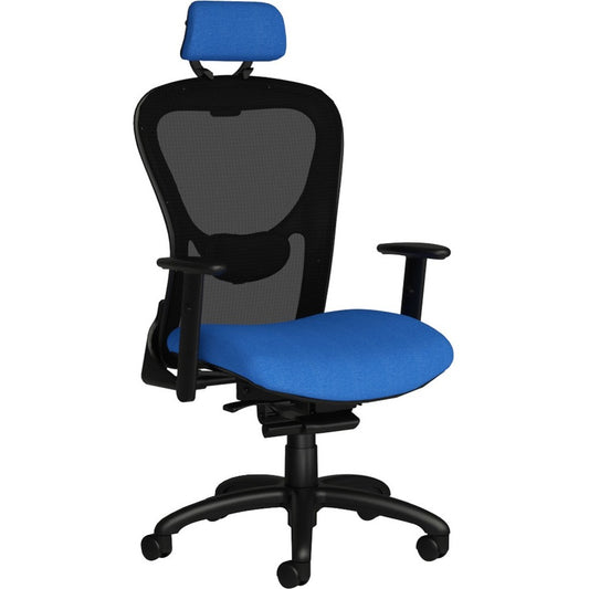 9 to 5 Seating Strata Task Chair - Black Seat Color - Fabric, Molded Foam Seat Material - Black Back Color - Aluminum Frame Material - Mid Back - 5-star Base - 1 Each