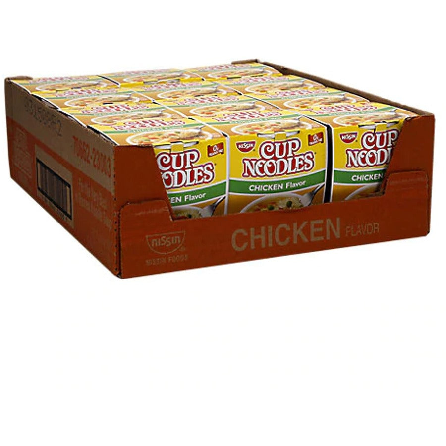 NISSIN FOODS Top Ramen Chicken Flavor Cup Noodles - Noodles - Chicken - 2.25 oz - 12 / Carton