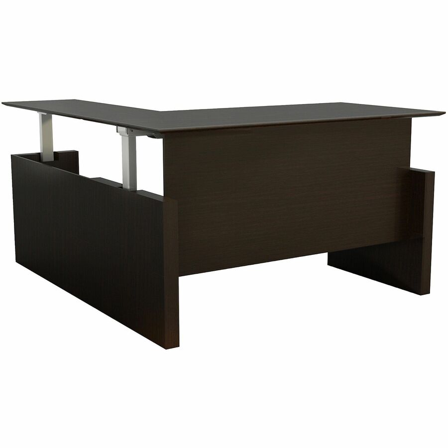Safco Medina Mocha Laminate Office Unit - Rectangle - 49.2" Height x 72" Width x 84" Depth, 1" Thickness Top - Beveled Edge - 1 Each